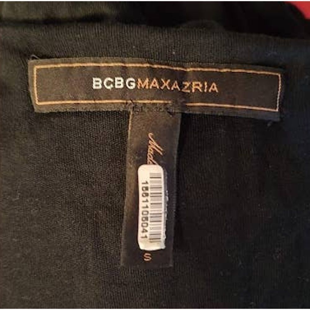 BCBGMaxAzria Strapless Black Ruffle Mini Dress Small - Picture 4 of 4